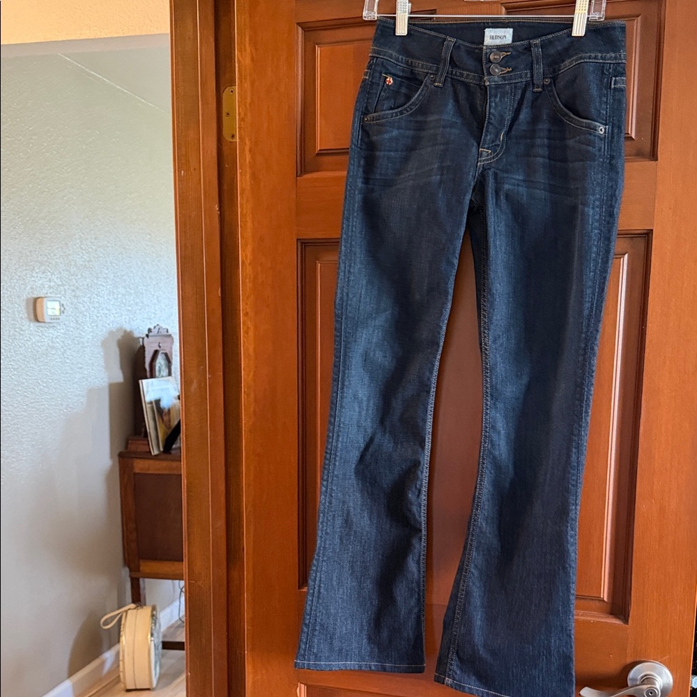 Hudson Jeans Dark Blue Signature Bootcut Women's Jeans Sz 28